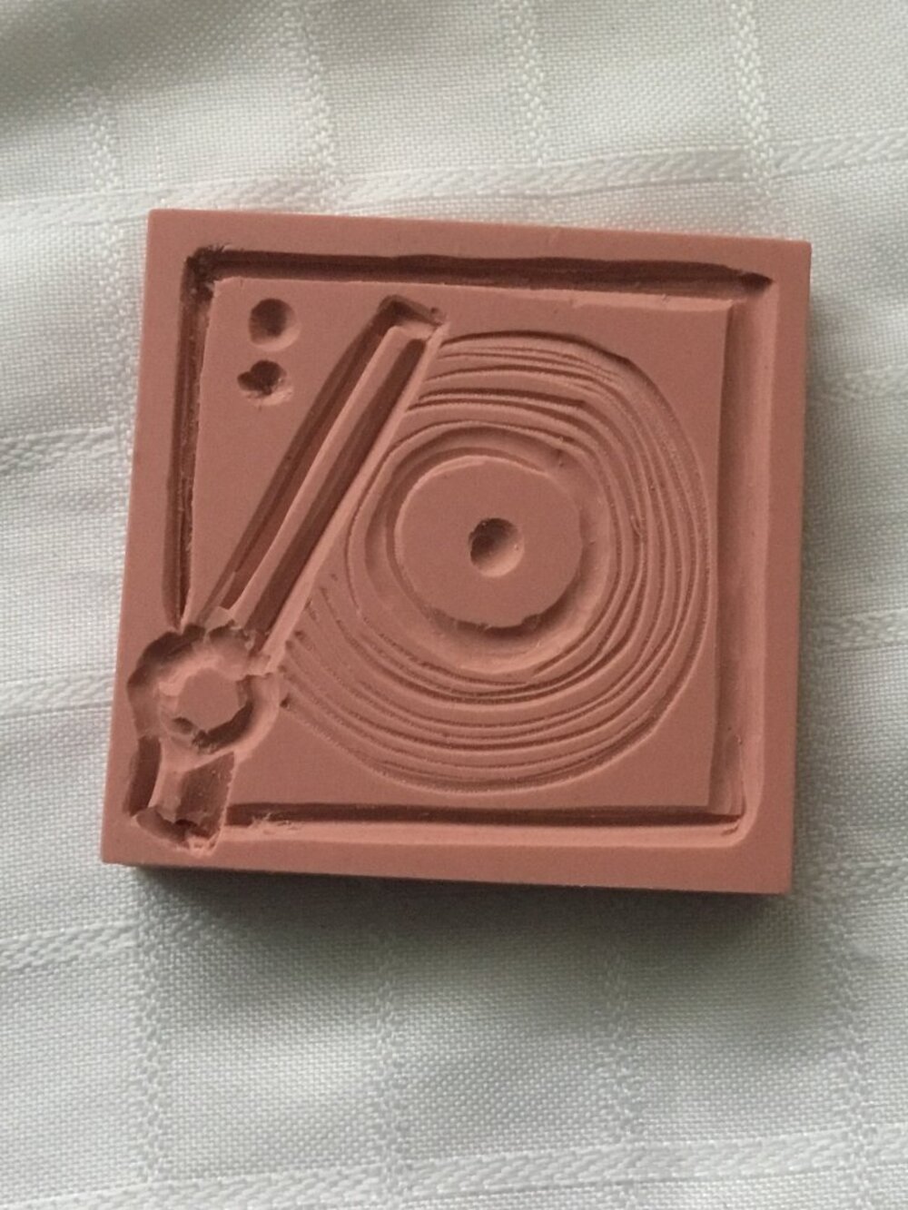Two sides hand made rubber stamp